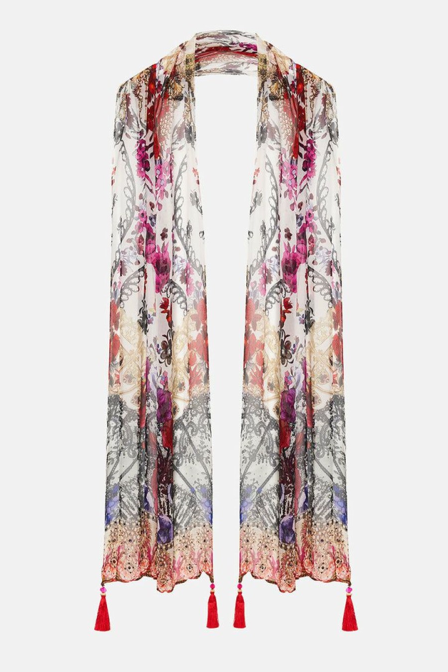 Accessories Camilla Eboutique (Us) | Camilla Eboutique (Us) Long Scarf Reign Of Roses