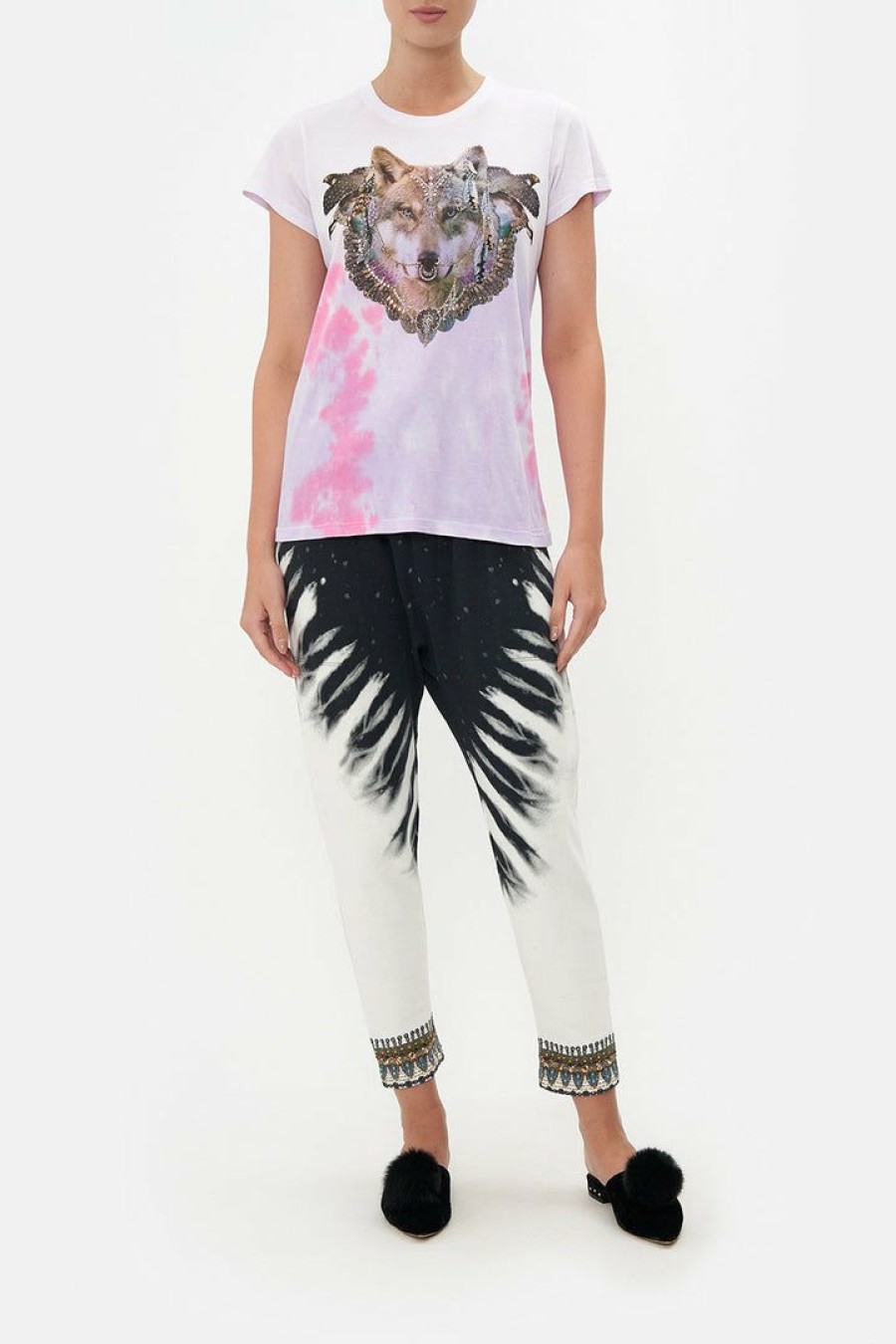 Accessories Camilla Eboutique (Us) | Camilla Eboutique (Us) Slim Fit Round Neck T-Shirt Call Of The Falcon