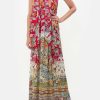 Clothing Camilla Eboutique (Us) | Camilla Eboutique (Us) Tie Neck Long Dress Taste Of Twilight