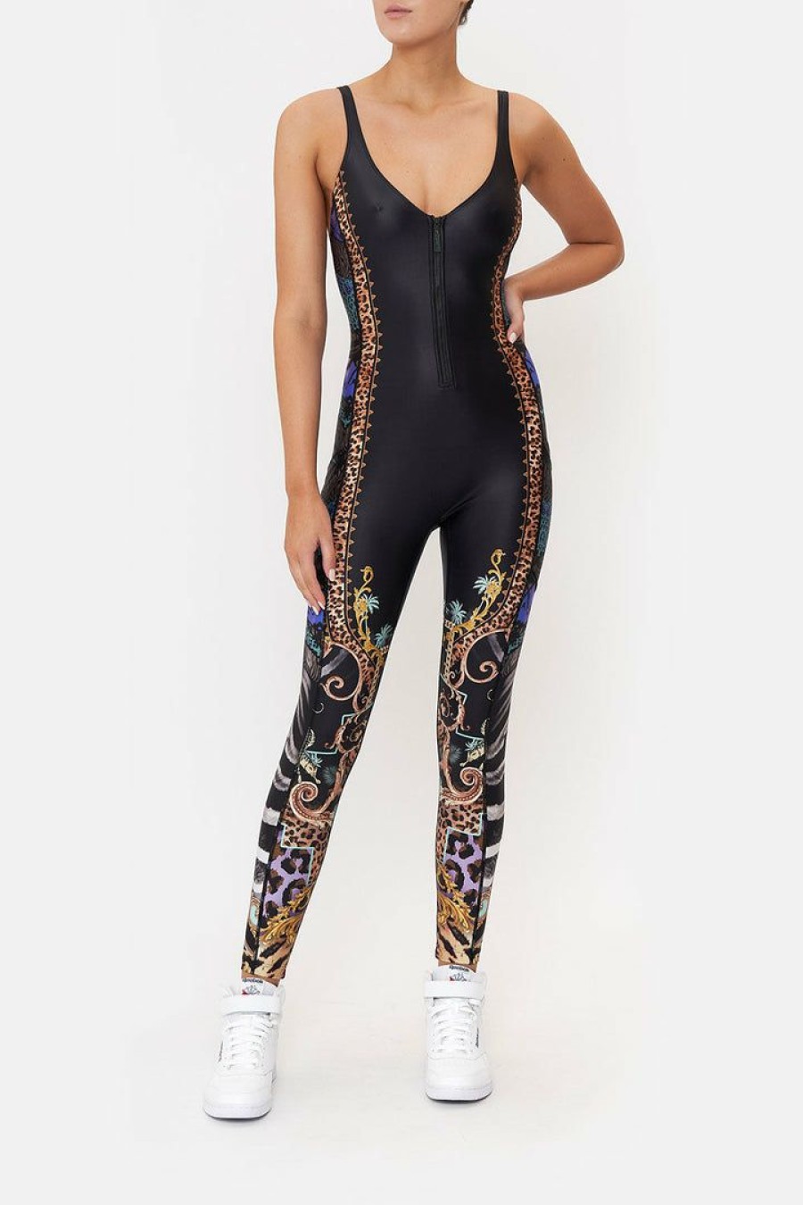 Accessories Camilla Eboutique (Us) | Camilla Eboutique (Us) Zip Front Catsuit Shes Got Grace