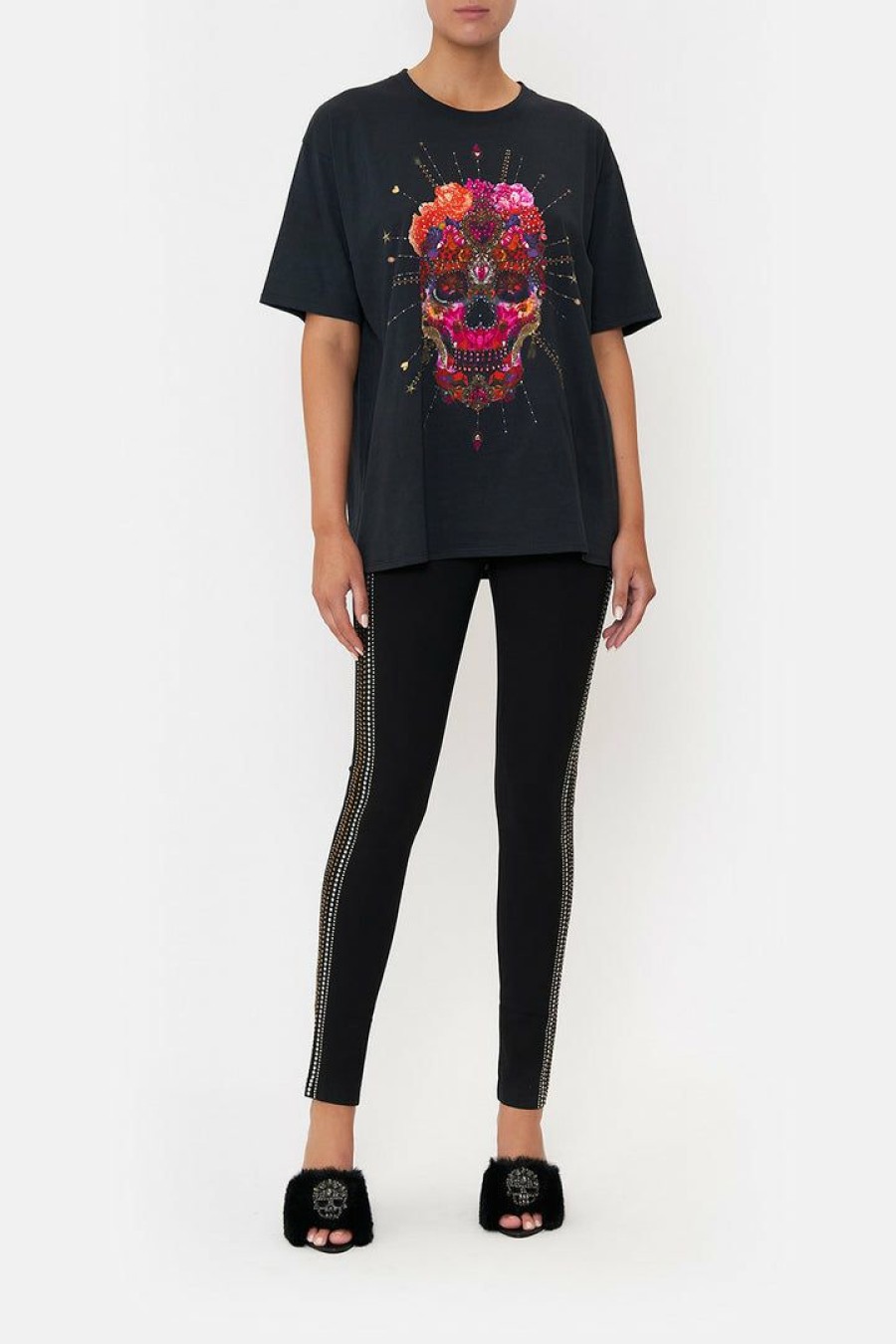 Accessories Camilla Eboutique (Us) | Camilla Eboutique (Us) Clothing Oversize Band Tee Reign Of Roses