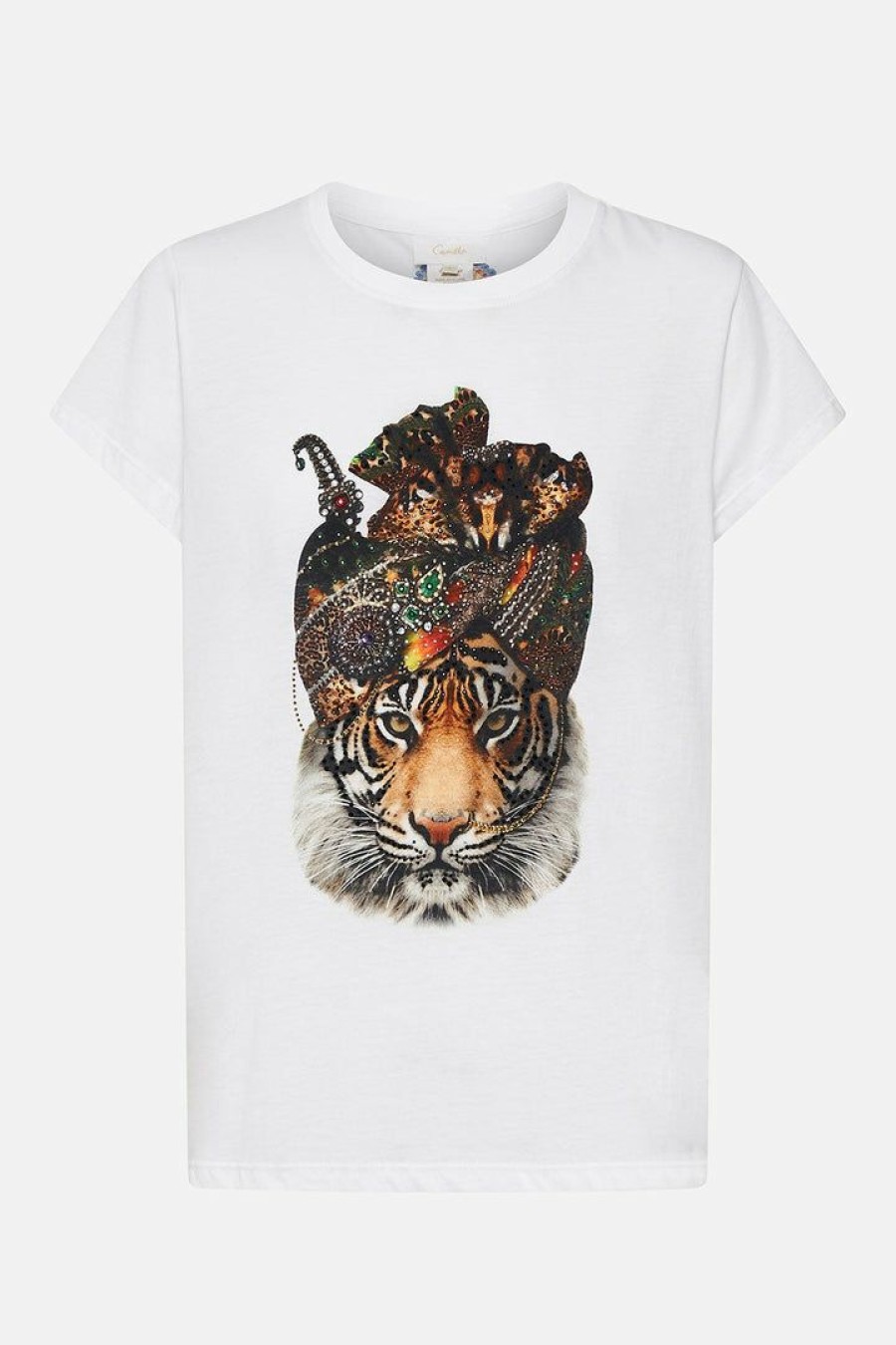 Accessories Camilla Eboutique (Us) | Camilla Eboutique (Us) Clothing Slim Fit Round Neck T-Shirt Surrealist Xanadu