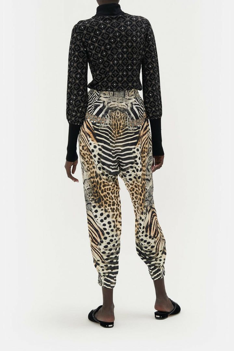 Clothing Camilla Eboutique (Us) | Camilla Eboutique (Us) Drop Crotch Track Pant For The Love Of Leo Clothing