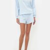 Accessories Camilla Eboutique (Us) | Camilla Eboutique (Us) Clothing Short Relaxed Sweater Logo Capsule Ice Blue