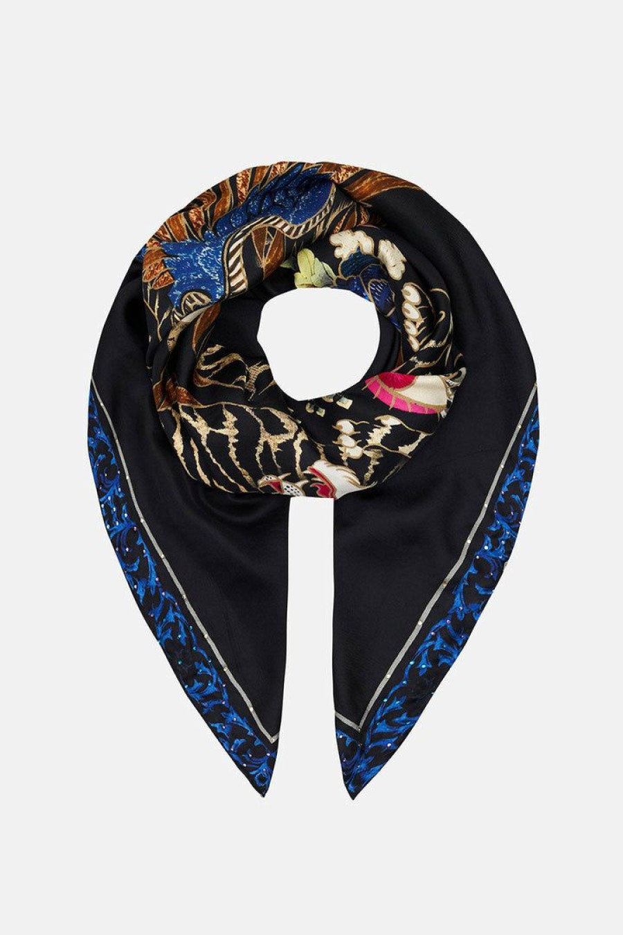 Accessories Camilla Eboutique (Us) | Camilla Eboutique (Us) Accessories Large Square Scarf Dance Of The Dragon