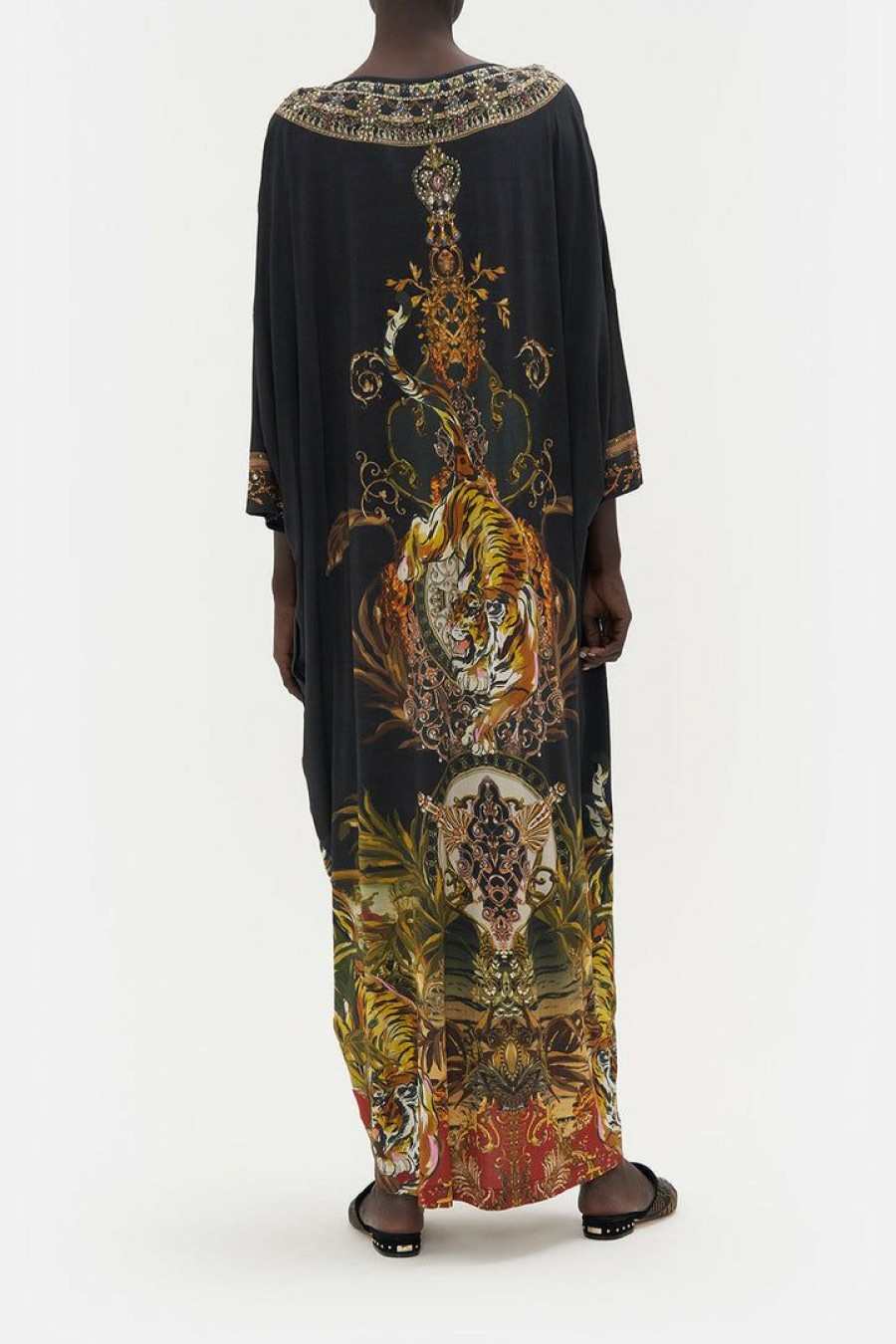 Clothing Camilla Eboutique (Us) | Camilla Eboutique (Us) V Neck Batwing Kaftan The Queens King