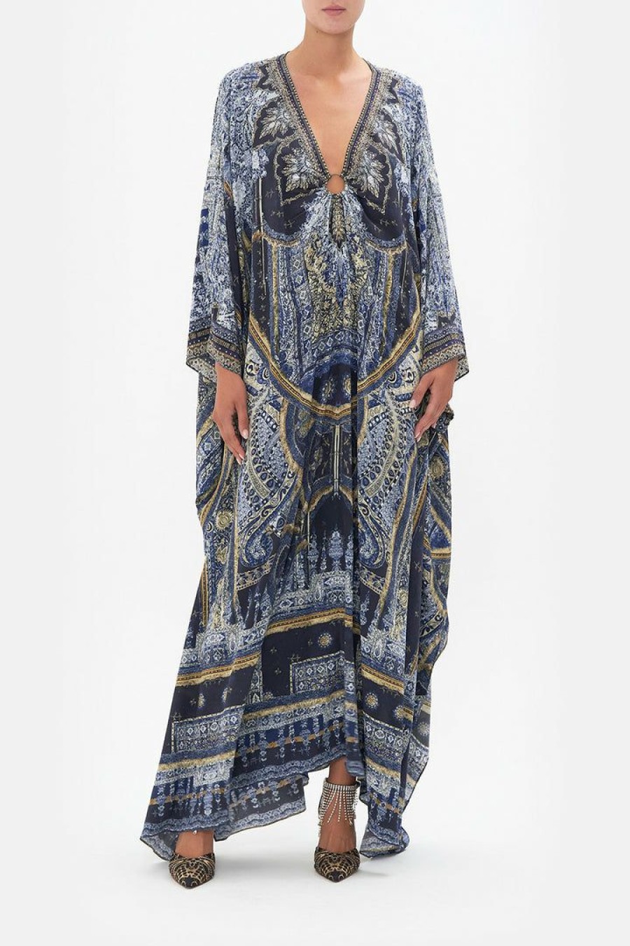 Clothing Camilla Eboutique (Us) | Camilla Eboutique (Us) Split Sleeve Kaftan With Hardware Forever Family