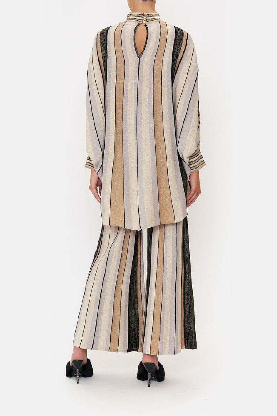 Clothing Camilla Eboutique (Us) | Camilla Eboutique (Us) Knitted Kaftan With Neck Band For The Love Of Leo