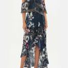 Clothing Camilla Eboutique (Us) | Camilla Eboutique (Us) Clothing Ruffle Overlayer Wrap Dress Not A Wallflower