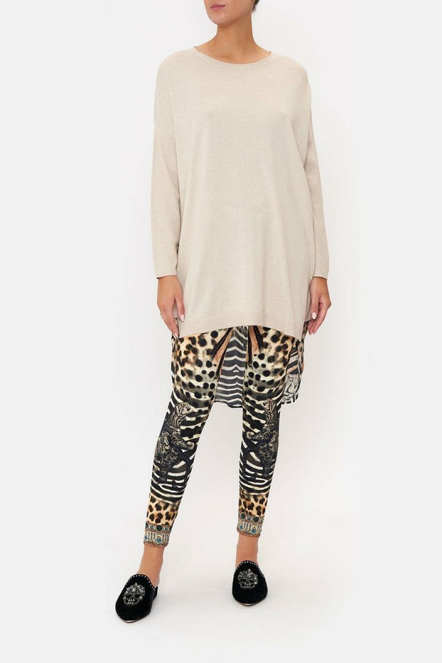 Accessories Camilla Eboutique (Us) | Camilla Eboutique (Us) Long Sleeve Jumper With Print Back For The Love Of Leo