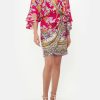 Clothing Camilla Eboutique (Us) | Camilla Eboutique (Us) Draped Front Wrap Dress Taste Of Twilight Clothing