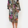 Clothing Camilla Eboutique (Us) | Camilla Eboutique (Us) Clothing Blouson Sleeve Midi Dress Passport To Paradise