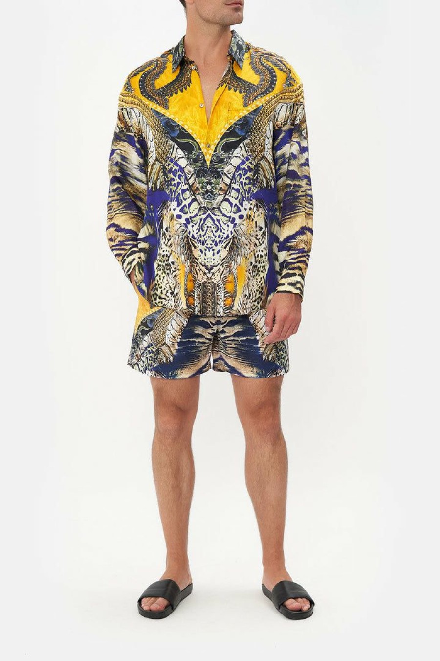 Accessories Camilla Eboutique (Us) | Camilla Eboutique (Us) Mens Oversized Shirt Dance Of The Dragon